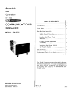 Heathkit SB-600-speaker - Manual 